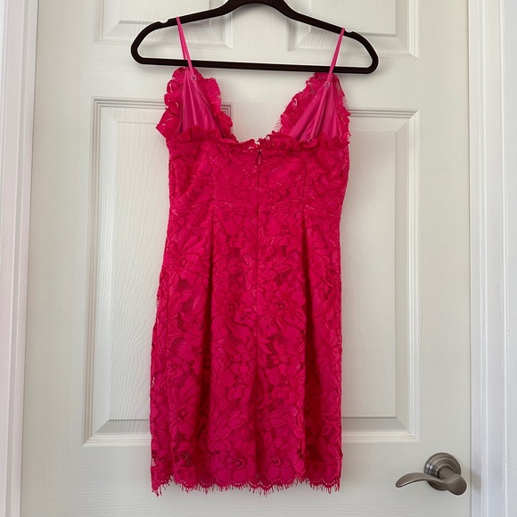 NBD Pink Lace Mini Dress - Picture 6 of 13